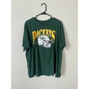 Green Bay Packers Helmet T-Shirt - XXL